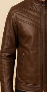 Chaquetas de cuero genuino de alta calidad: una moda clásica básica Durabilidad Atemporal Elegancia elegante Moda Mate Brillante - Product Image 5