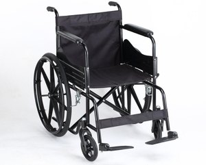 Fauteuil roulant pliable robuste à cadre en X, léger, facile à plier, idéal pour la mobilité quotidienne régulière - Product Image 1