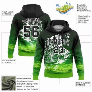 Diseño personalizado de fábrica Sudaderas con capucha de sublimación Sudadera con capucha de poliéster de impresión completa para sublimación Sudadera con capucha deportiva para hombre - Product Image 2