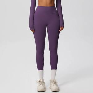 Mallas XL personalizadas para mujer, superventas, talla grande, suministro ODM, impresión por sublimación, cintura elástica, pantalones para niñas, lo último en color sólido - Product Image 2