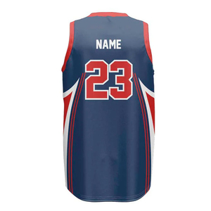 OEM Latest Custom Printed <b>Basketball</b> Jersey Breathable Polyester Black and Red Custom Blank Jersey Uniform for <b>Men</b> - Product Image 3