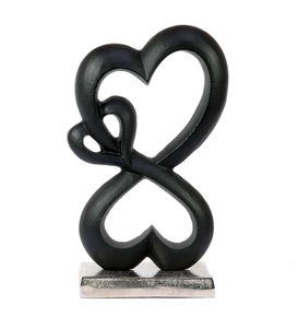 Black Finished Aluminum Eco-Friendly Lightweight Tabletop Decorative Show Pieces for Home Living Room Center Table - Product Image 1