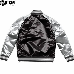 Streetwear à la mode meilleure qualité veste universitaire respirante en nylon et polyester avec logo personnalisé unisexe vente en ligne - Product Image 3