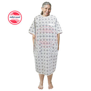 Bata de algodón con estampado para pacientes, para clínica médica, para Hospital, personalizada, con Logo personalizado - Product Image 1