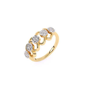 Cadena de eslabones con diamantes cultivados en laboratorio, delicada banda brillante para uso diario con 0.3 ct en oro amarillo, blanco y rosa de 9K. - Product Image 2