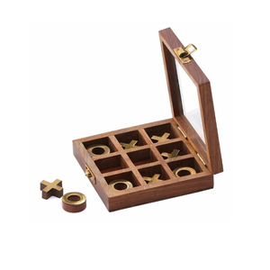 Juego de Mesa Educativo de Tres en Raya de Madera, Rompecabezas de Aprendizaje Hecho a Mano para Niños de Jardín de Infancia - Product Image 1