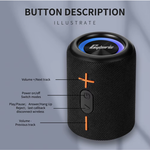 Altavoz Desmontable CYB-S10 Sonido Estéreo <span class=keywords><strong>3D</strong></span> y Bajos Profundos 2 en 1 Portátil Divisible BT IPX6 Impermeable <span class=keywords><strong>Boom</strong></span> Box TWS con Luces de Colores - Product Image 5