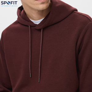 Vente en gros de haute qualité de luxe logo personnalisé sérigraphie 500GSM 100% coton polaire lourd vêtements décontractés sweats à capuche pour hommes - Product Image 4