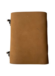 ป้ายคาถาการออกแบบด้วยเลเซอร์ปกสมุดโน้ตปกหนังแท้ทำด้วยมือไดอารี่กระดาษตกแต่งวินเทจพร้อมตัวล็อคทองเหลือง - Product Image 6