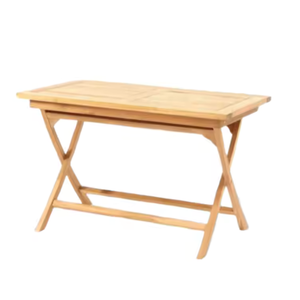 Mesa de comedor plegable rectangular de la mejor calidad, muebles de jardín y exteriores de estilo moderno de teca de madera - Product Image 1