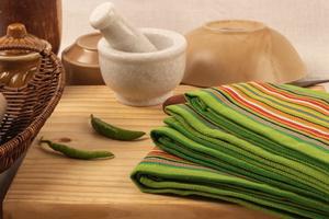 100% coton Salsa cuisine Serviette de golf à séchage rapide lin tissé microfibre bambou-vert paquet de 12 pour la maison hôtels restaurants - Product Image 4