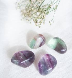 Piedras de cristal de fluorita arcoíris Natural de alta calidad, piedras preciosas de alto pulido para Feng Shui Love Top decoración del hogar grabado - Product Image 6