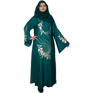 Abaya islamique respirante pour femmes avec hijab, quatre saisons, polyester léger, dernier design 2026 pour les occasions de l'Aïd et de mariage - Product Image 5