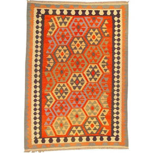 ABC Rugs Kilims Rug Traditional <b>Wool</b> Design Artisan <b>Crafted</b> Colorful Area Carpet Vintage Home Decor Handwoven Textile - Product Image 1