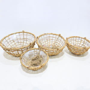 Artex Dong Thap Vietnam hecho a mano redondo colgante macetas de jacinto de agua fabricante - Product Image 5