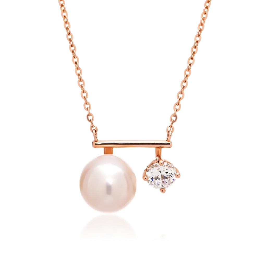 New simple 14k Gold Necklace 14K Solid gold pendant rose gold jewelry Huy Thanh Jewelry Factory DCBTCC82