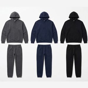 Ensemble survêtement homme personnalisé en gros, sweat-shirt et pantalon de jogging en molleton de coton, ensemble de jogging vierge, vêtements de sport streetwear, usine OEM - Product Image 1