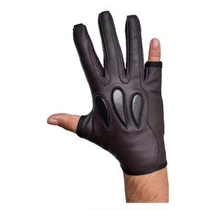 Guantes de cuero con puntas acolchadas antideslizantes para arco recurvo y compuesto Equipo esencial para tiradores de arco - Product Image 6