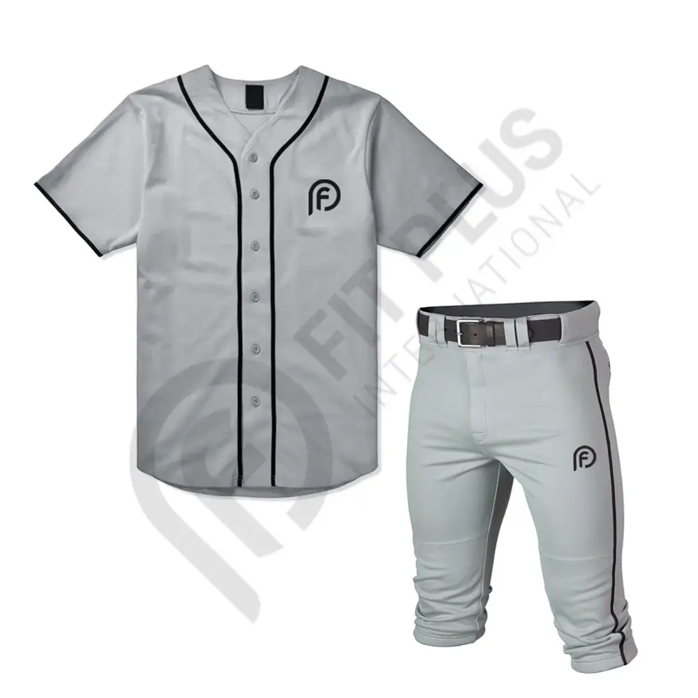 Jeugd Heren Strip Softbal Honkbal Uniformen Gestikt Honkbal Jersey Custom Gesublimeerd Borduurwerk Uniform
