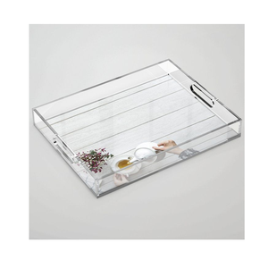 ถาดเสิร์ฟอาหารทำจากอะคริลิคพร้อมที่จับ - Product Image 3