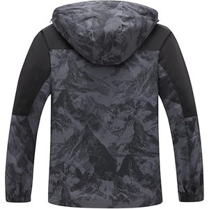 Veste respirante pour homme, veste imperméable d'extérieur pour homme, tissu en toile, style décontracté, personnalisable - Product Image 3