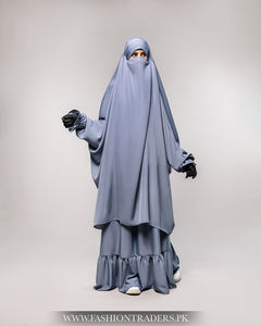 Venta al por mayor, modesto, sencillo, Jilbab, suministro de fábrica, compra en línea, Color sólido, largo hasta el suelo, Material transpirable ecológico para musulmanes - Product Image 5