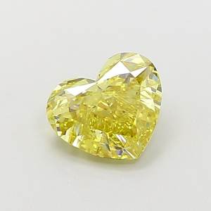 Diamante Cultivado en Laboratorio, Corte Corazón, 1.5ct, VVS2, Amarillo Intenso Fantasía - Product Image 1