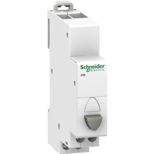 Interruttore a pulsante singolo SCHNEIDER ELECTRIC A9E18032 Acti9 IPB 1NO, colore grigio - Product Image 1