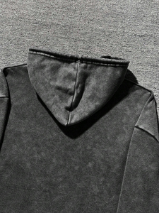 OEM personalizado impreso de alta calidad de los hombres de la calle de peso pesado de impresión gráfica sudadera pantalones cortos conjunto para el invierno para los deportes Casual - Product Image 3