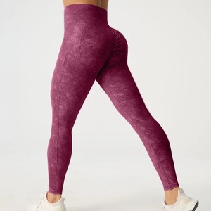 Leggings décontractés pour femmes de haute qualité, personnalisés, en Spandex/Polyester/Coton, taille mi-haute, unis, respirants, sans coutures, tricotés, fabriqués au Pakistan - Product Image 6