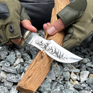 Commande en gros personnalisé de haute qualité fabricant Profession couteau de survie polyvalent alpinisme couteaux de chasse - Product Image 4