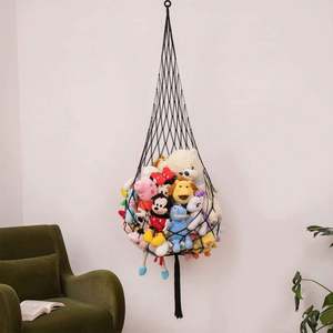 Novel Stuffed Animal Net or Hammock Macrame Plush <b>Toy</b> Display One Hook Only Convenient for Corners Walls and Ceiling Hanging Net - Product Image 6