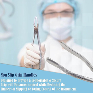 Fórceps de extracción de dientes dentales profesionales Patrón inglés Hecho con fórceps de extracción dental de patrón americano profesional - Product Image 2