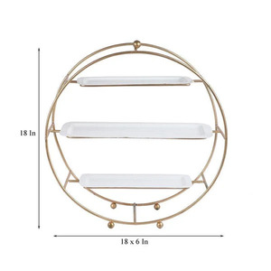 Vintage-Inspired Round Wheel 3-Tier Serving Platter Chic Round Wheel 3-Tier Dessert and Snack Serving Platter - Product Image 4