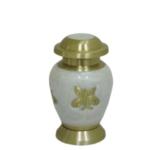Urna de Metal para adultos con tema de lujo para cenizas humanas de cremación al por mayor/urna de cremación/suministros funerarios clásicos urnas urna esmaltada de alta calidad - Product Image 5