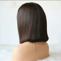 Peluca de encaje Full HD sin pegamento, cabello humano indio virgen crudo, peluca con malla frontal, sin procesar, 100 por ciento, peluca de encaje completo al por mayor