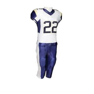 Uniforme de fútbol americano hecho a medida para hombres, ropa deportiva de poliéster 100%, nuevo conjunto corto de Jersey cómodo - Product Image 2