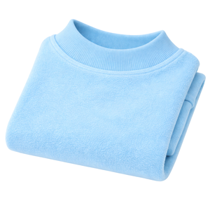 Sky Blue Fleece Dog Sweatshirt Soft Cozy Pullover Lightweight Winter Pet Clothing for Small Dogs Stylish Fit - Product Image 6