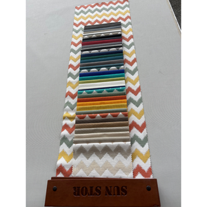 MALDIV Tissu de canapé d'extérieur 100 solution polyester sergé teint résistant aux UV Style patio tente à rayures caractéristique fil haute ténacité - Product Image 1