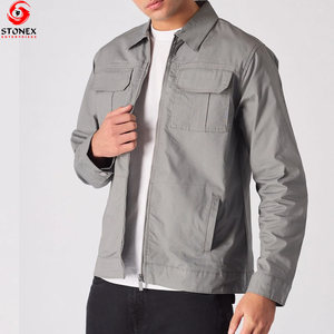 Nouveauté Vente en gros sur mesure Veste cargo à col montant pour homme Manches longues Coupe-vent Automne Hiver Multi-poches Haute qualité - Product Image 2