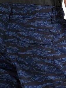 Vente en gros de pantalons décontractés élégants à taille moyenne pour hommes, shorts cargo tissés respirants, poches pratiques, design teint uni - Product Image 4