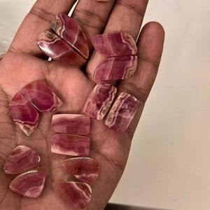 คู่อัญมณีโคบอลต์สีชมพูธรรมชาติสำหรับทำเครื่องประดับตัดทรงรีตัดเหลี่ยมตัดลูกแพร์ - Product Image 1