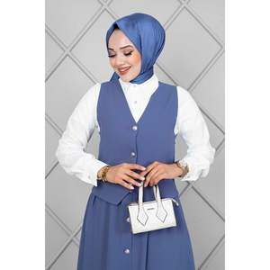 Hijab con falda Conjunto de 3 piezas Indigo - Product Image 1