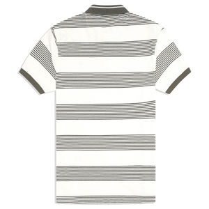Men's Casual Eco-Friendly Solid Pattern for <b>Polo</b> <b>Shirt</b> 100% High Quality Cotton Spandex Olive <b>Stripe</b> Pique Half Sleeves Plain - Product Image 4