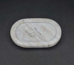 Luxurious Marble Look Resin Bathroom Accessory with Dispenser <b>Toothbrush</b> <b>Holder</b> Tray Soap Dish - Product Image 5