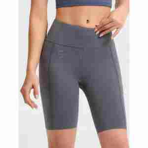 Shorts Deportivos de Cintura Media para Mujer, 100% Algodón, Forro Polar, Impermeables, Transpirables, Resistentes al Viento, de Secado Rápido, con Bolsillos, para Entrenamiento Atlético - Product Image 5