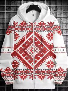 Sudadera con cremallera Streatwear OEM para hombre 100 por ciento de material de algodón - Product Image 3