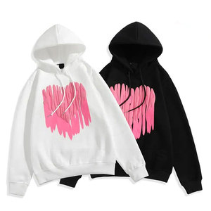 เสื้อฮู้ดดี้โอเวอร์ไซส์สตรีทแวร์ผ้าโพลีเอสเตอร์/คอตตอนเนื้อหนาคุณภาพพรีเมียม พิมพ์ลายพัฟ กันลม เป็นมิตรกับสิ่งแวดล้อม สำหรับผู้ชาย - Product Image 6