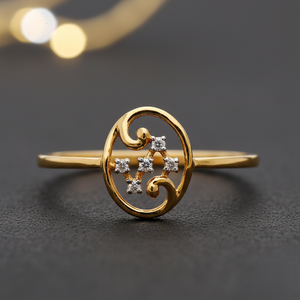 Bague de fiançailles en or rose de luxe pour femmes, tendance, coupe ovale, alliance, bijoux fins pour anniversaire et cadeau de fête - Product Image 2