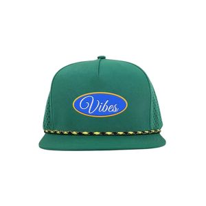 Casquette de golf à séchage rapide avec tissu anti-transpiration, trous respirants découpés au laser et détail en corde pour activités de plein air - Product Image 4